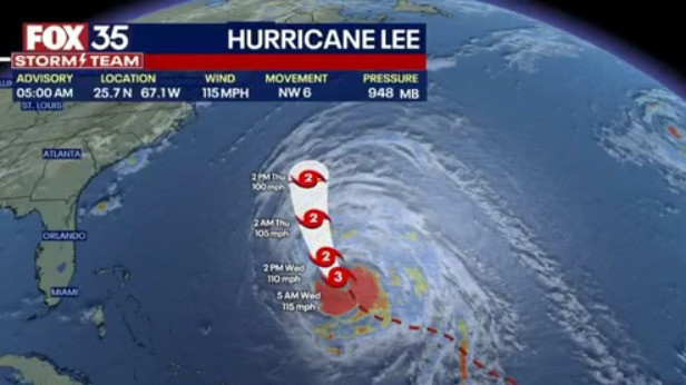 Hurricane Lee to bring dangerous surf