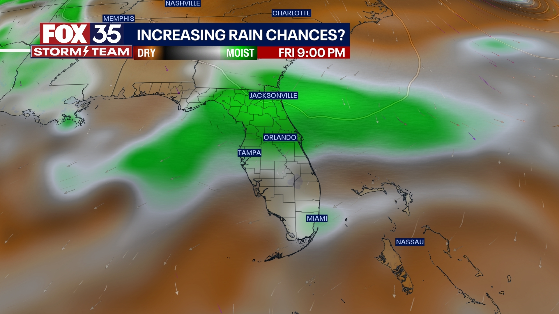 Hot day ahead of evening storms in Central FL