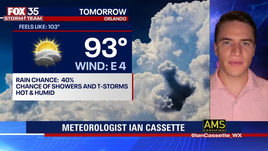 Tropics remains busy, sunny but rainy Monday