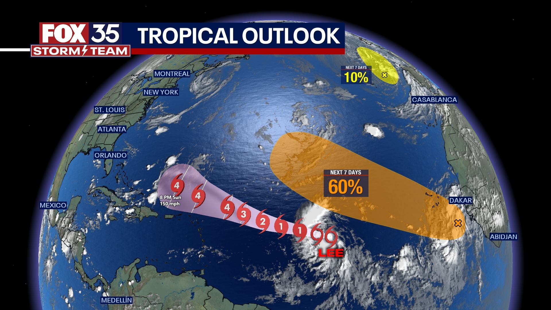 Tropical Storm Lee nears hurricane strength