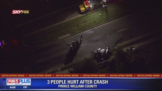3 injured after serious crash in Prince William County