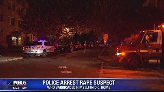 Rape suspect barricade situation comes to end in Northwest DC, police say