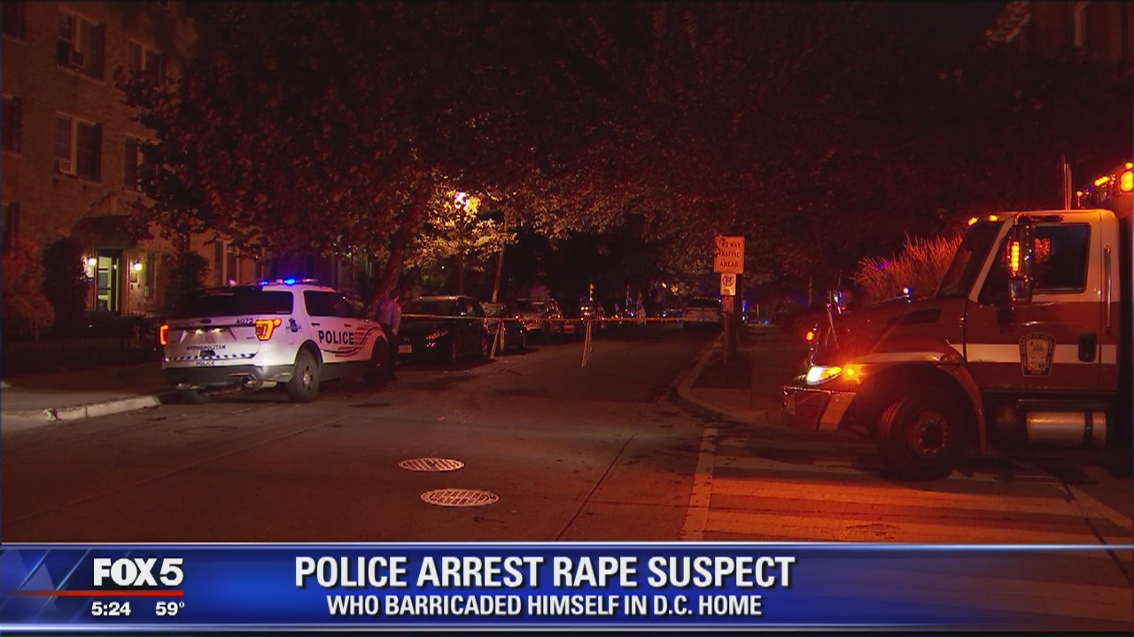 Rape suspect barricade situation comes to end in Northwest DC, police say