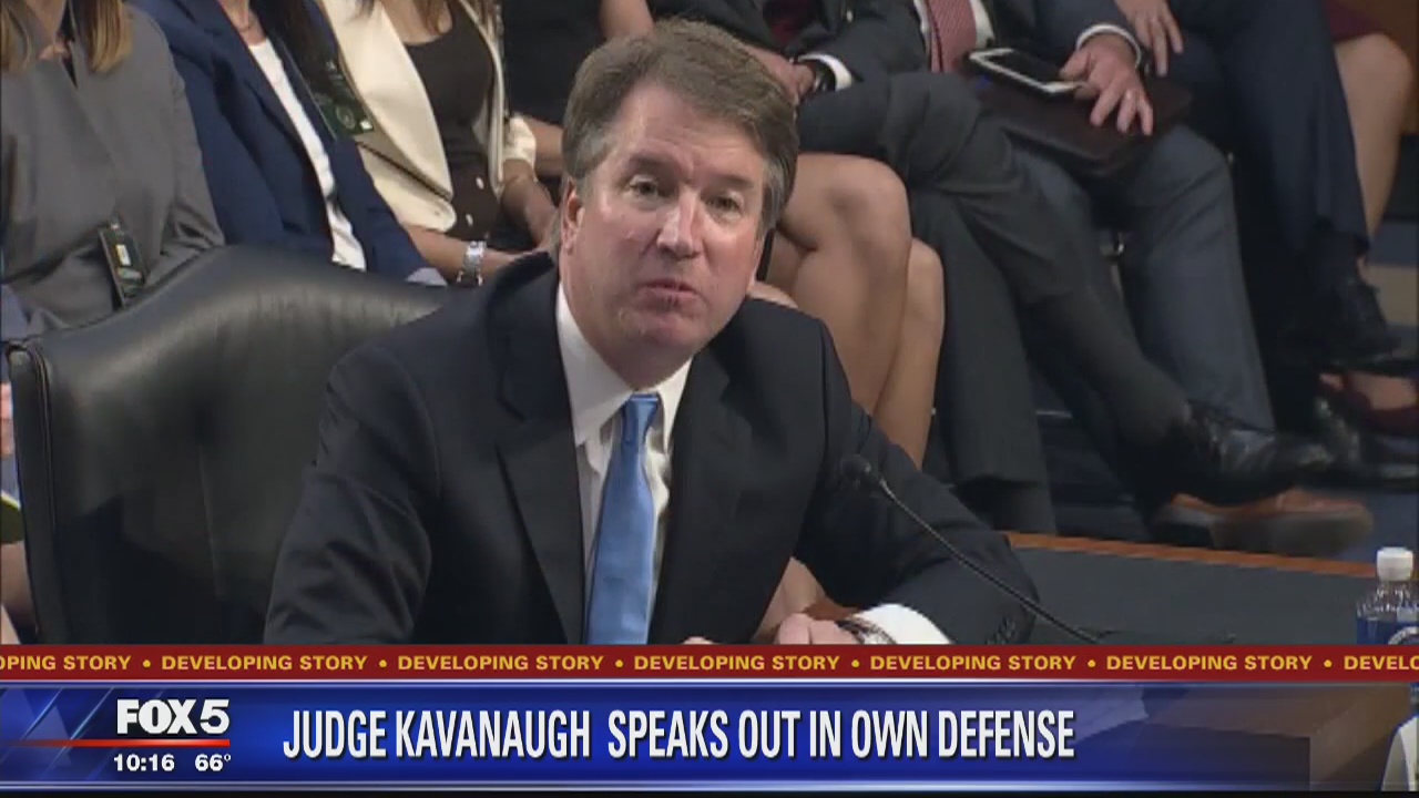 Kavanaugh says he won't let 'false accusations' push him out