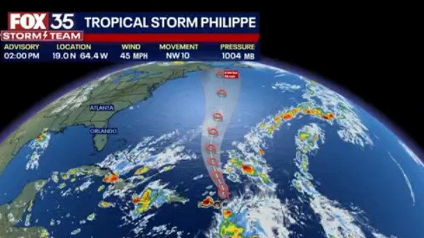 Tracking Tropical Storm Phillipe