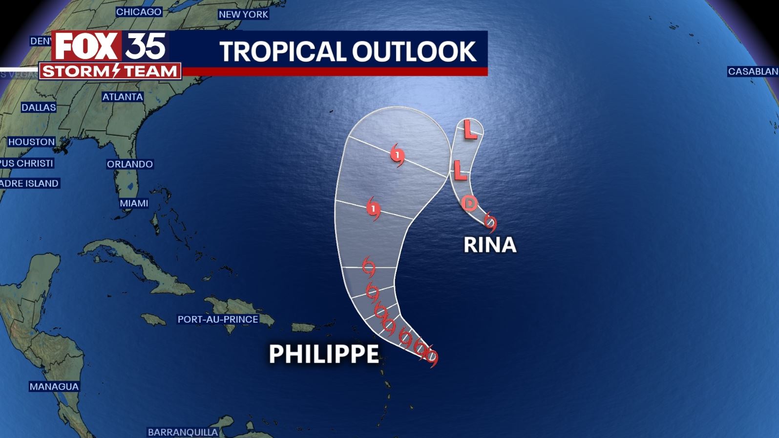 Tracking the Tropics: Tropical Storms Philippe and Rina