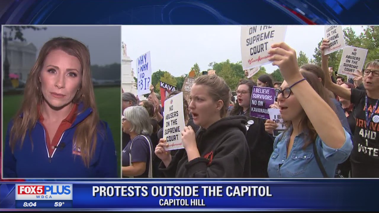 Protesters, supporters speak out on Kavanaugh, Blasey Ford hearings