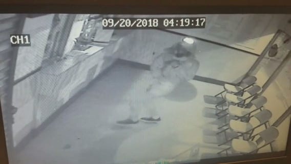 ?Bad Luck Bandit? tries to throw object through bulletproof glass, hits himself in head instead