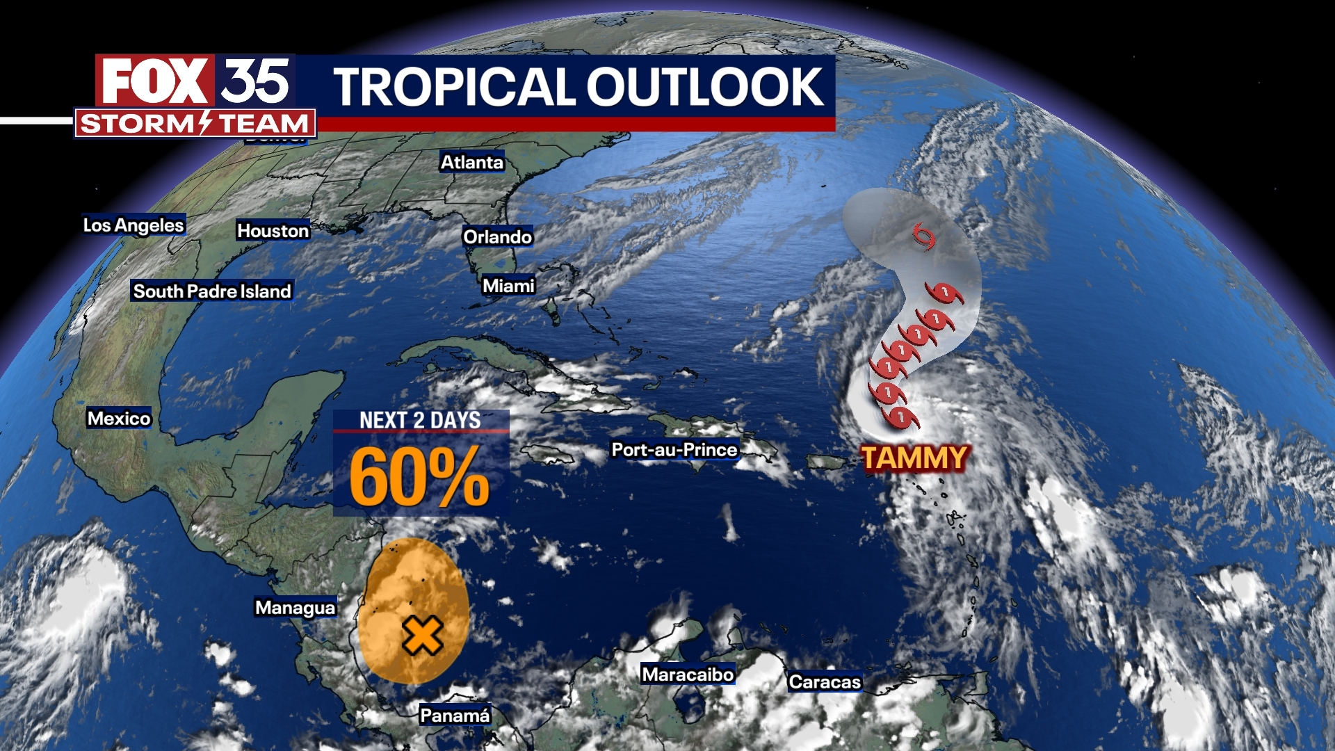 Hurricane Tammy not alone in Caribbean