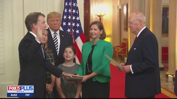 Trump holds swearing-in ceremony for Supreme Court Justice Brett Kavanaugh at White House
