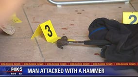 Man attacked with hammer inside DC wine store