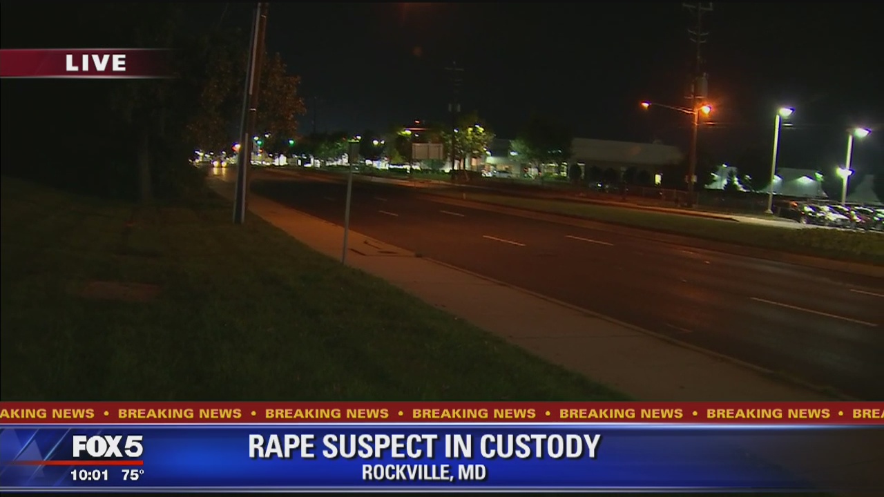 Suspect in custody in Rockville rape case, Montgomery County police say