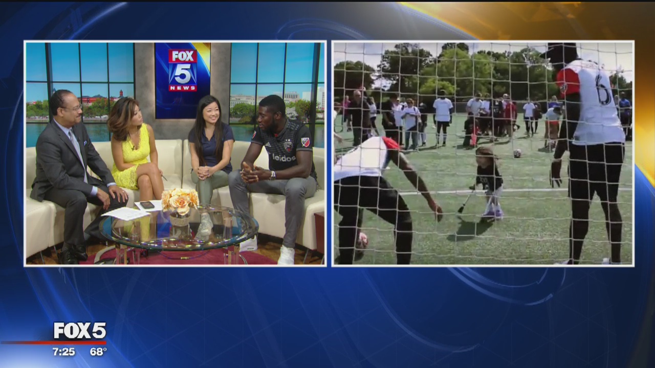 Soccer clinic with DC United