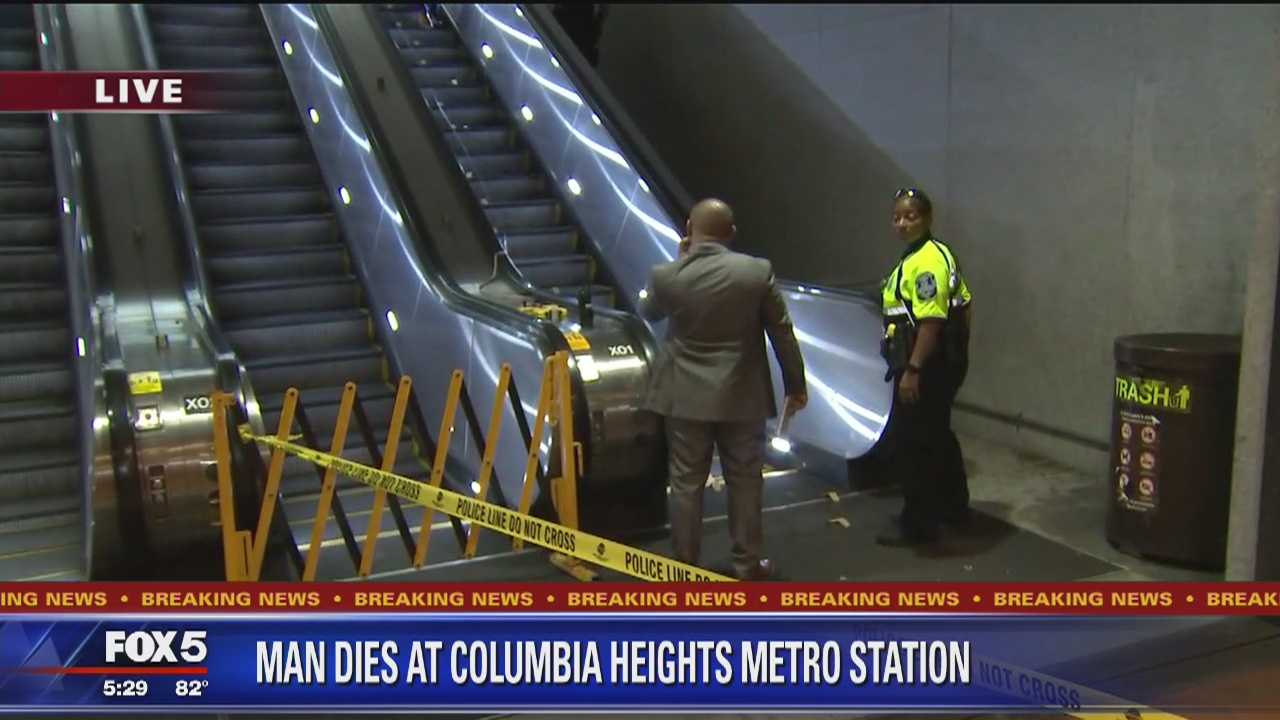 Officials: Man in a wheelchair dies after tumbling down Metro escalator