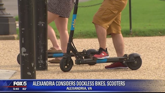 City of Alexandria considering pilot program for dockless bikes, scooters