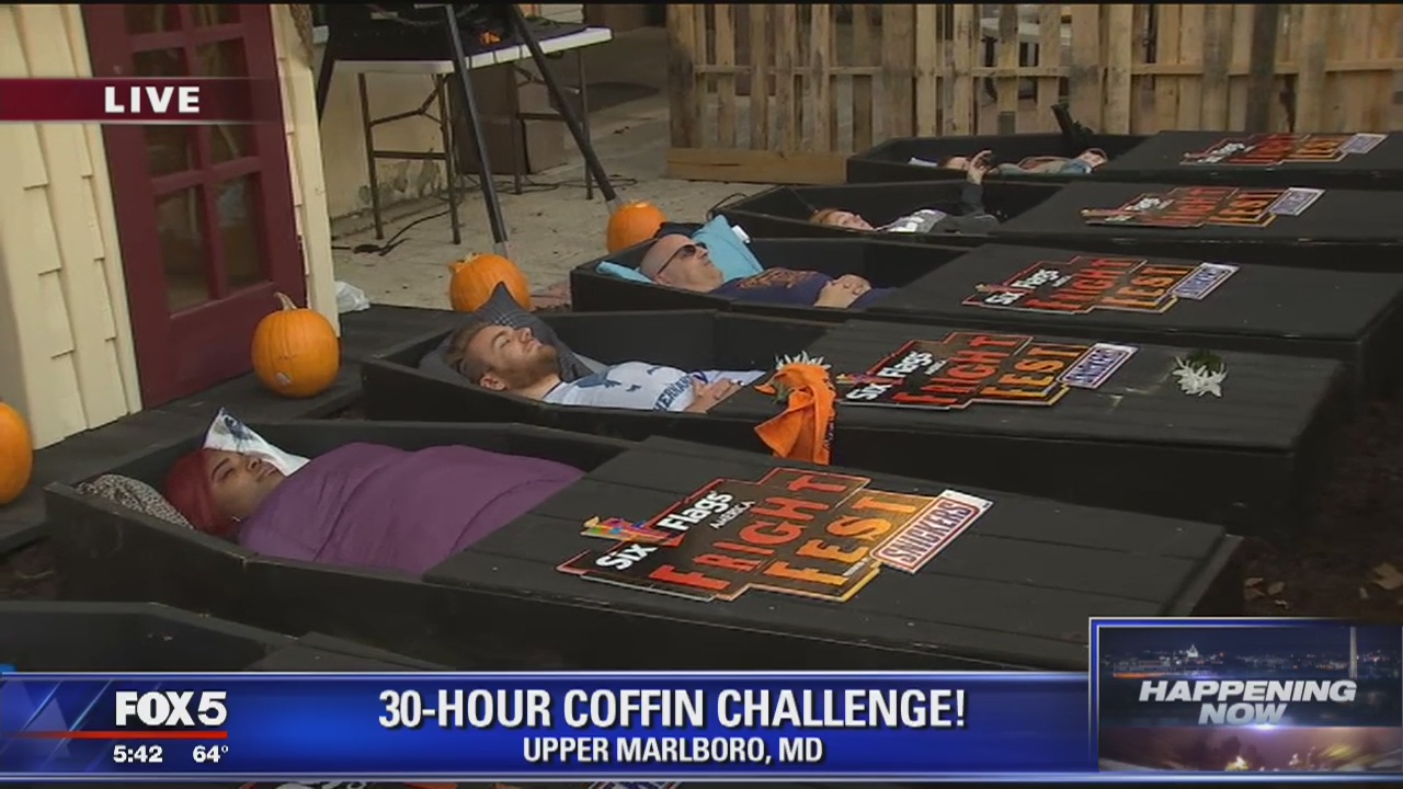 Six Flags America 30-Hour Coffin Challenge