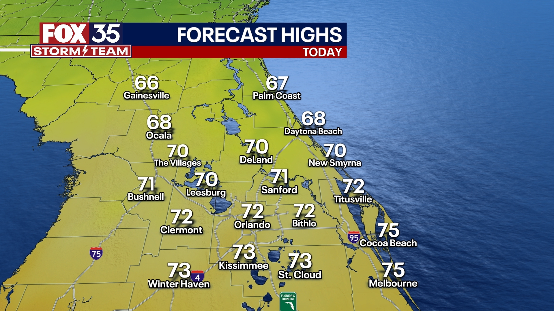 Orlando Weather Forecast: Nov. 1, 2023