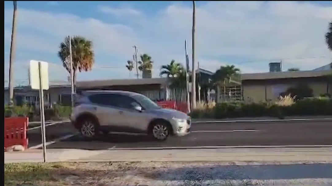 Massive speed bump sent cars airborne