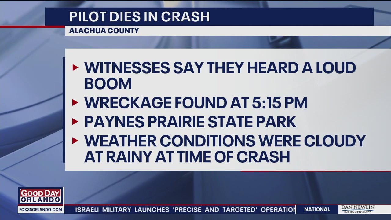 Pilot killed in Florida plane crash | FOX 35 Orlando