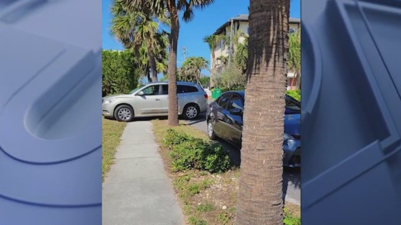 Satellite Beachgoers blocking driveways