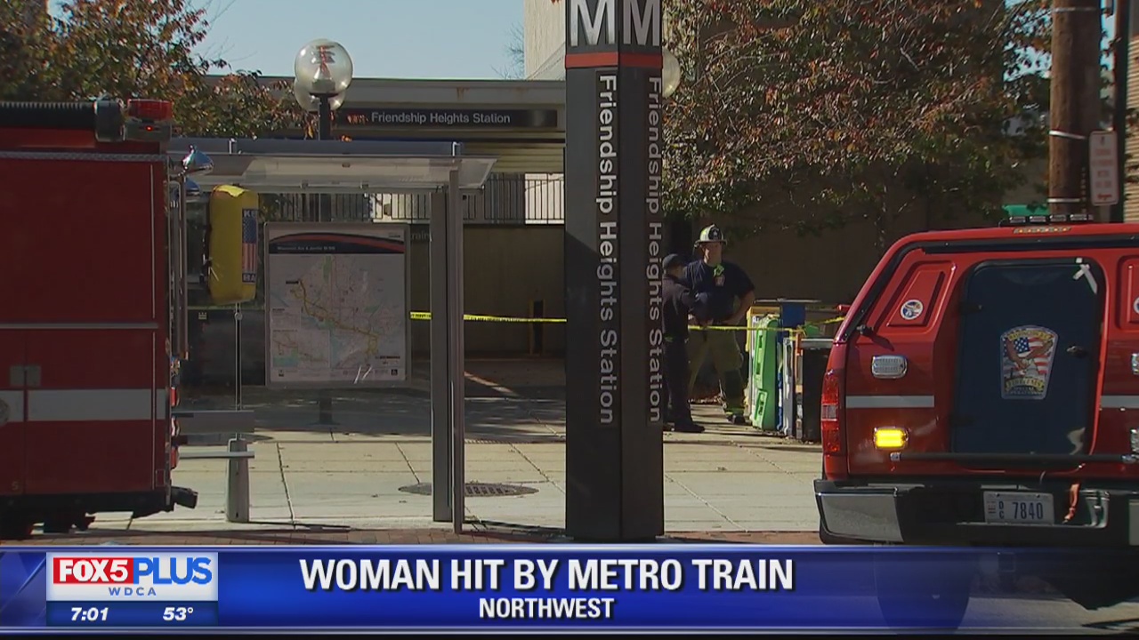 Woman in wheelchair struck by Metro train