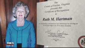 Fairfax County woman to work her 70th election as a volunteer poll worker