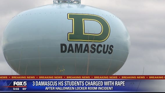 3 Damascus High School students charged with rape after Halloween locker room incident