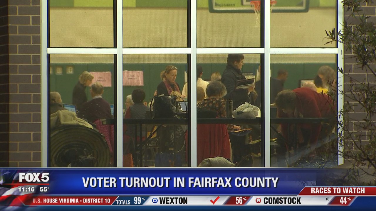 Large voter turnout in Fairfax County