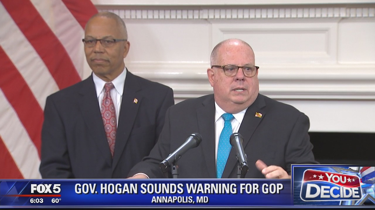 Maryland Gov. Larry Hogan sounds warning for GOP