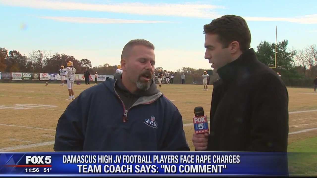 Damascus High School coach has no comment on rape charges against junior varsity football players