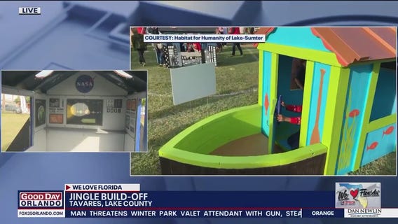 Jingle Build-Off: Playhouses gifted to families