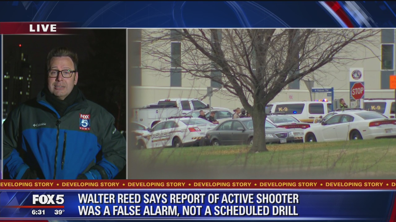 Report of active shooter at Walter Reed National Military Medical Center was false alarm, official says