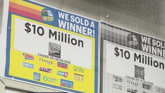 People line up for lotto at 'lucky' store