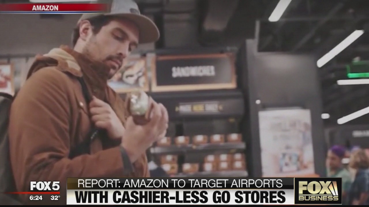Amazon go stores targeting airports