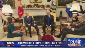 Trump threatens shutdown in wild encounter with Democrats