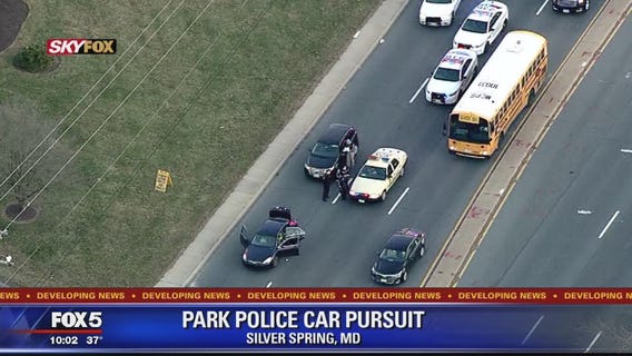 Police looking for suspect after he pulls officer into car during traffic stop in Montgomery County