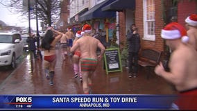Santa Speedo Run held in Annapolis