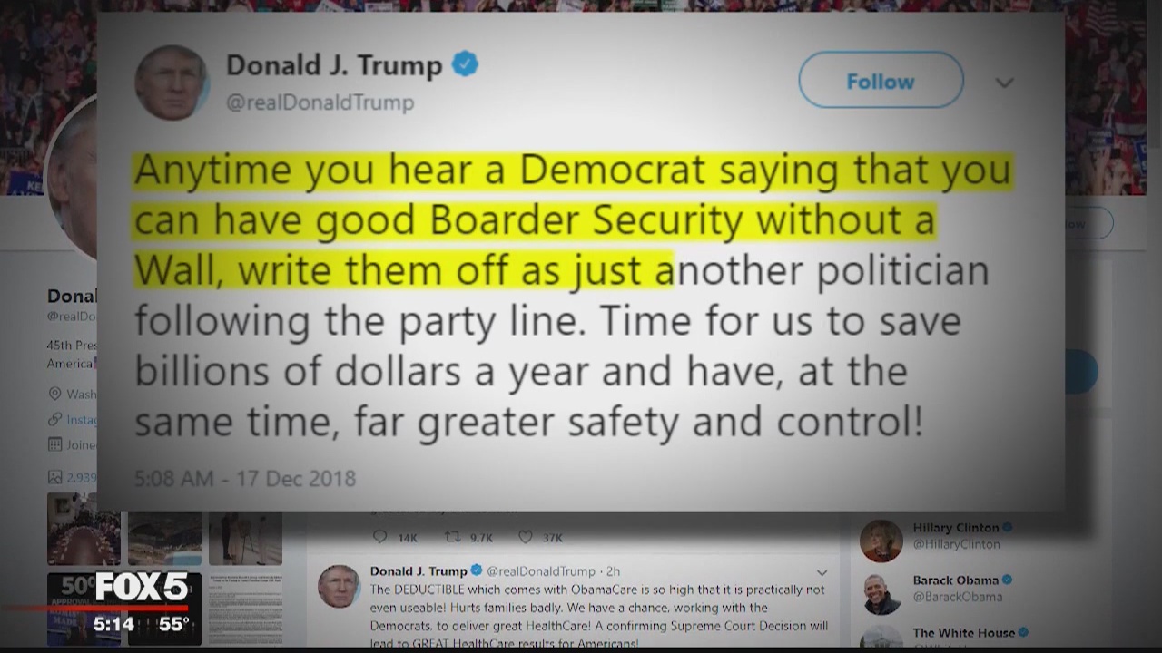 Partial government shutdown looms as standoff on border wall funding continues