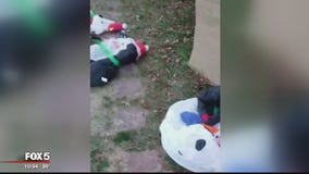 Family dealing with loss of granddaughter to cancer has Christmas decorations stolen from front yard