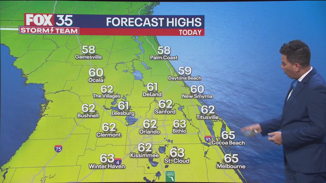 Another cold front to move across Central Florida