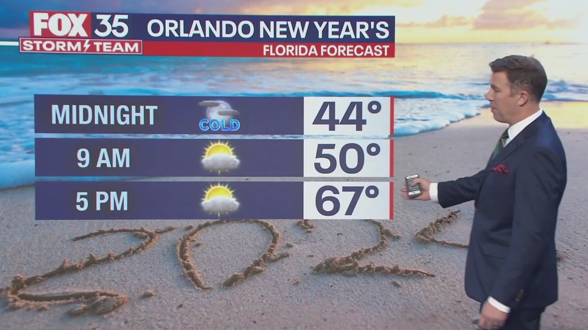 Orlando New Year's temps to dip into 40s