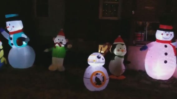 Prince George's County police officers replace family's stolen Christmas decorations