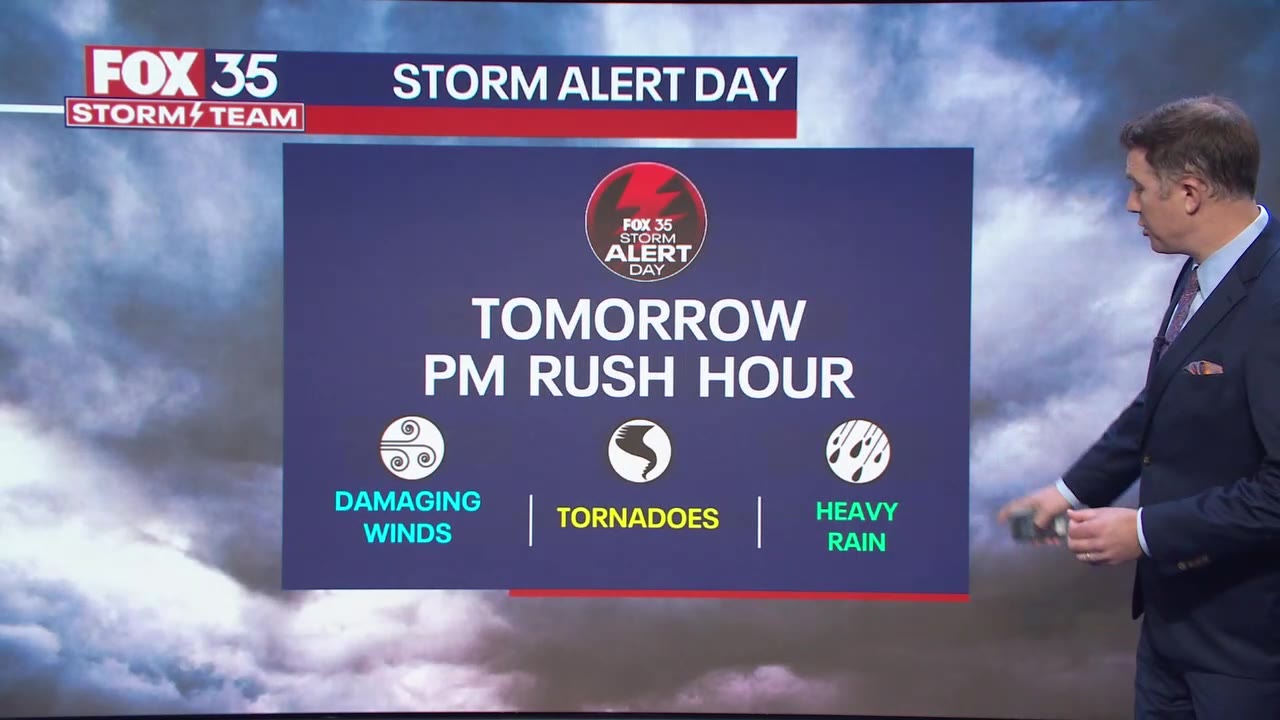 Orlando Weather: Severe storms possible Tuesday afternoon