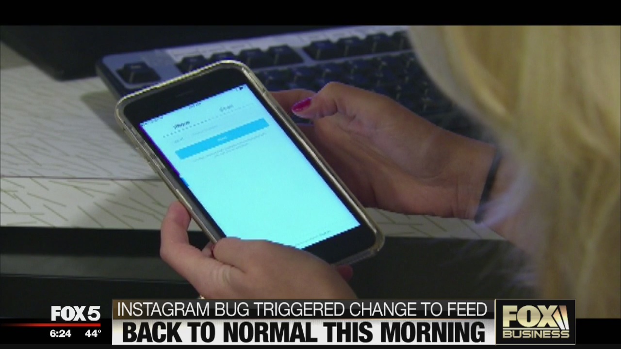 Instagram back to normal after bug triggers change to feed