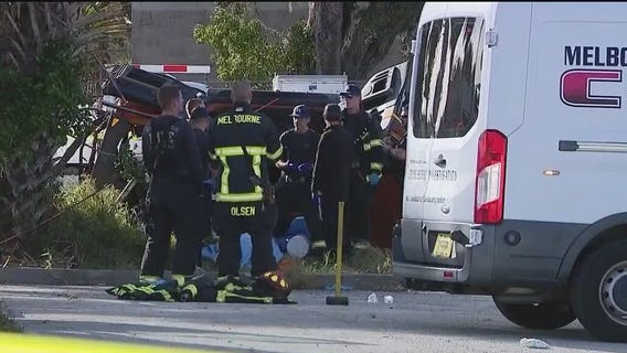 Videos shows moment Brightline train and car collide in Florida