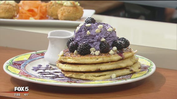 Ravens pancakes at Baltimore's Miss Shirley's Cafe