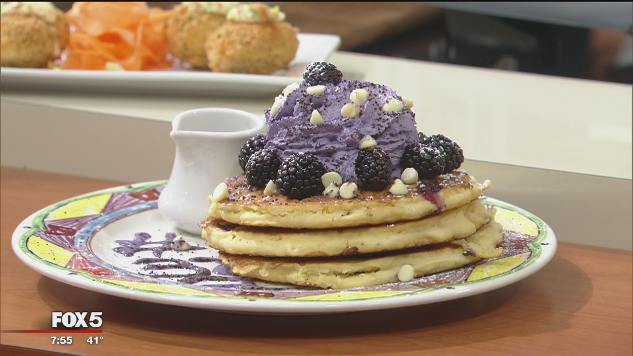Ravens pancakes at Baltimore's Miss Shirley's Cafe