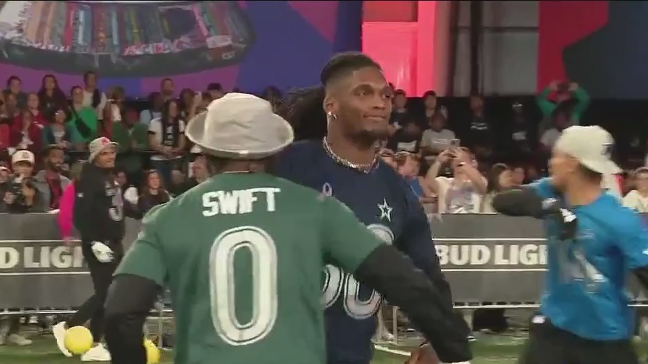 NFL Pro Games skill kick off with precision passing drill