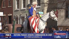 Old Town Alexandria celebrates George Washington, American history with Presidents' Day parade