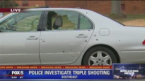 Police investigating triple shooting in SE DC